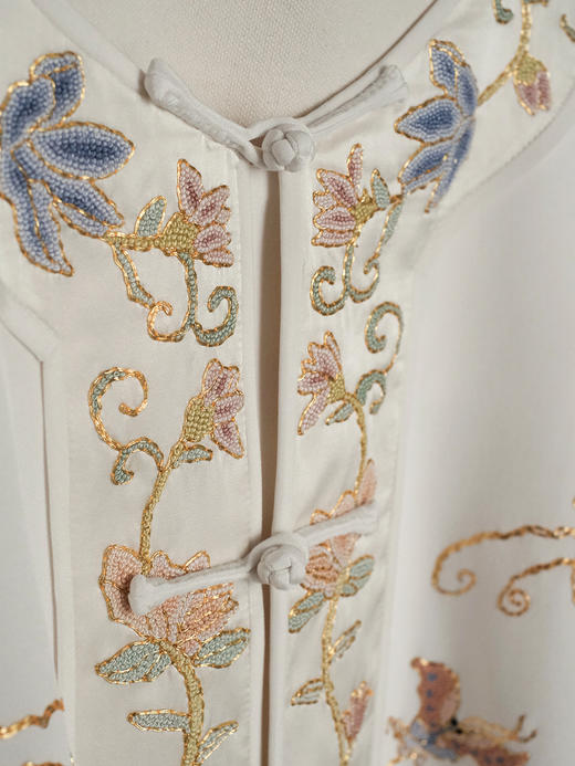 盛唐牡丹大师系列| 重工刺绣蝶恋芳华外套 商品图3