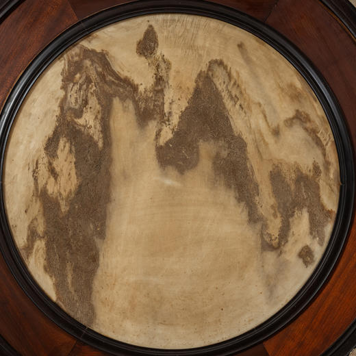 清	红木镶云石圆形大挂屏 商品图4
