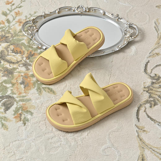 经典鲨2025夏季新品软底舒适通勤懒人一脚蹬室内外凉拖鞋女KW313-529071 商品图2