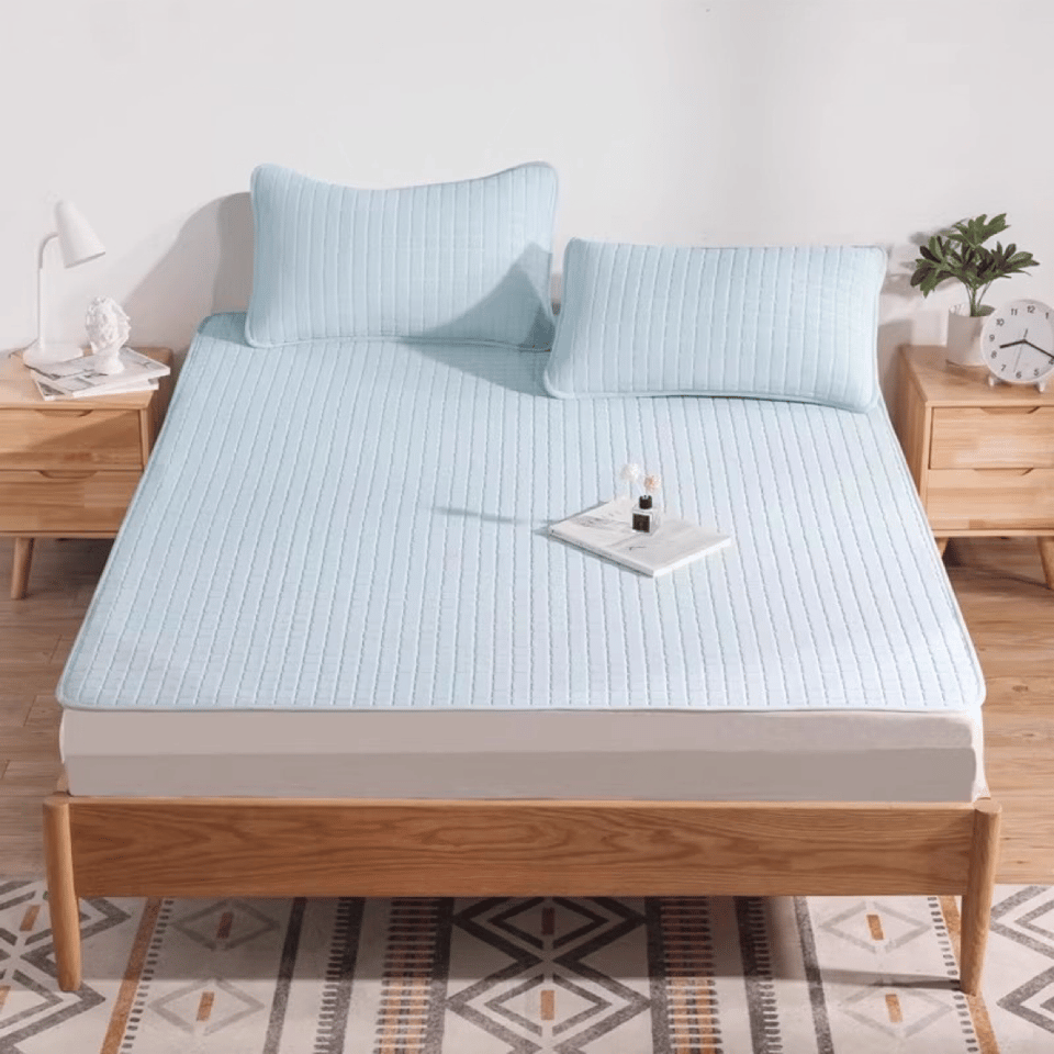 泰国乳胶凉席 可水洗 空调凉席三件套 （一条凉席+2个枕套）A-2628