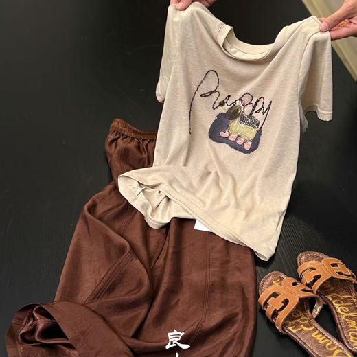 【部分现货】良木礼天丝休闲T恤（8866） 商品图1