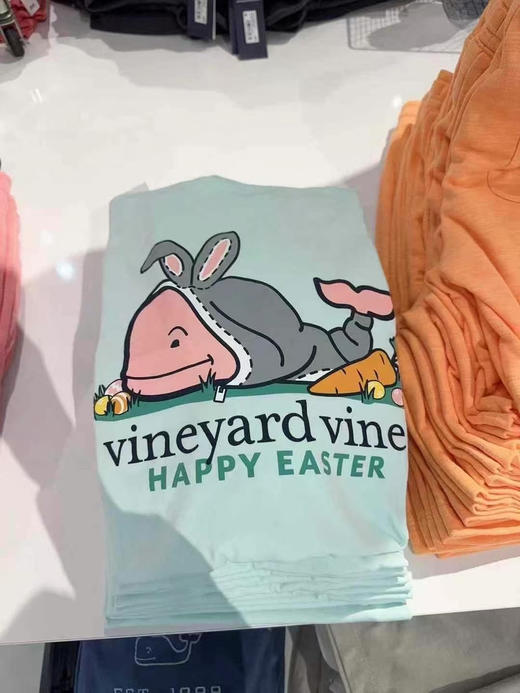 💰580/2件🇺🇸包邮✈️ 👨🏻Vineyard Vines小鲸鱼男士长袖纯棉T恤 商品图1