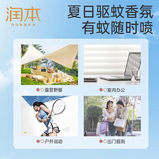 润本75ml白桃乌龙15%避蚊胺驱蚊液 商品图2