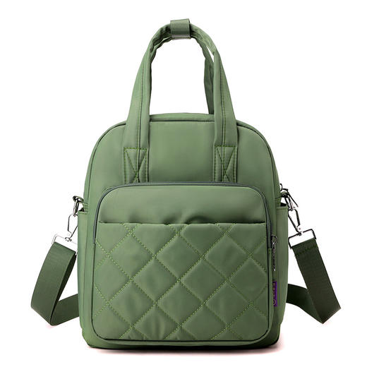 TZW-2025新款绣线菱格女士双肩包 商品图7