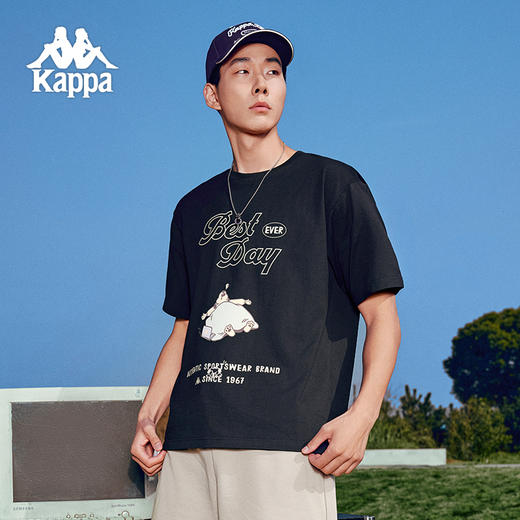 【萌宠生活睡过】Kappa卡帕夏季新款情侣t恤纯棉运动短袖上衣女款 商品图3