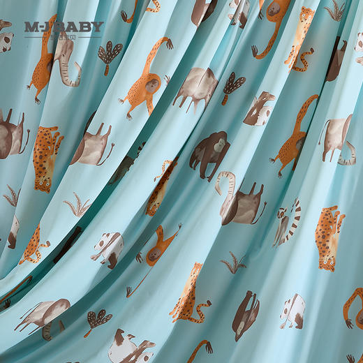 【6F】梦洁宝贝小清柔凉感针织夏被：动物园 商品图0