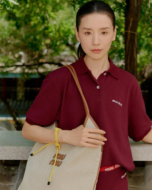MIU缪原版原单棉珠复古POLO衫T 商品图0