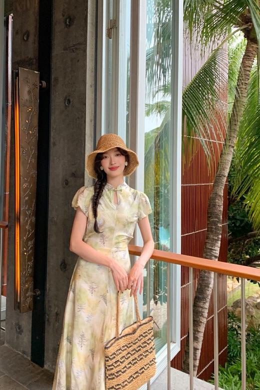 SUMMER & SAGE 新中式盘扣印花连衣裙 20311 商品图3