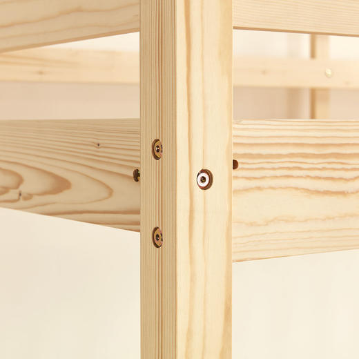 【家具】双层床 90 自然色/中棕色 商品图4