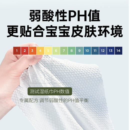 若禺RoyoPanda婴儿湿巾洁净系列60片/包加大加厚EDI纯水洁净舒适1件5包RW1702 商品图4
