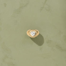 订购14周到｜Tityaravy-Gini-爱心 白色 托帕石 戒指［法国设计师］