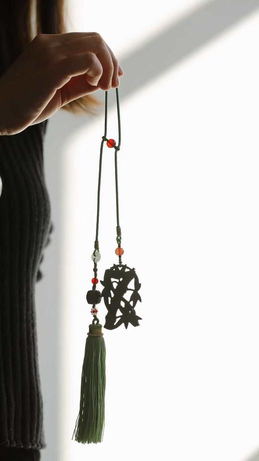 竹报平安°小叶紫檀挂件 商品图7