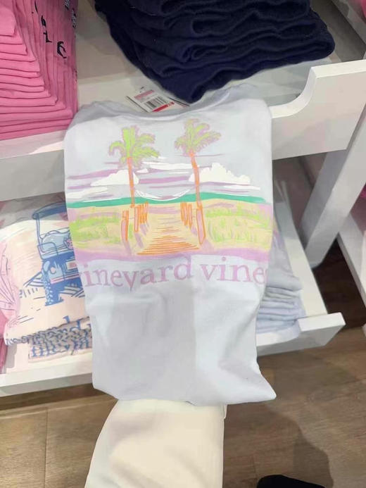 女款💰580/2件🇺🇸直邮✈️美国本土小🐳Vineyard Vines 💥可以配亲子 长袖纯棉T恤💢 商品图4