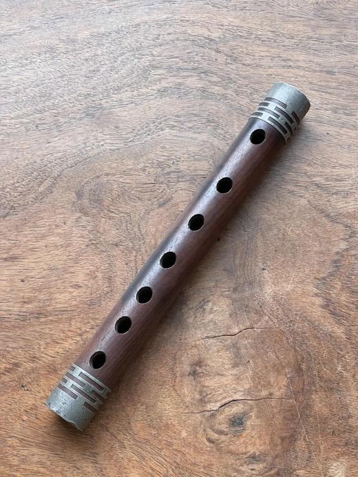 小叶紫檀镶锡横笛，顺丰包邮 商品图1