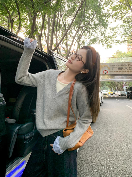 <曾小咸推荐>现货秒杀 ！微信超特价！假两件格子毛衣 日常169.99 立减80 秒杀89.99！！ 商品图8