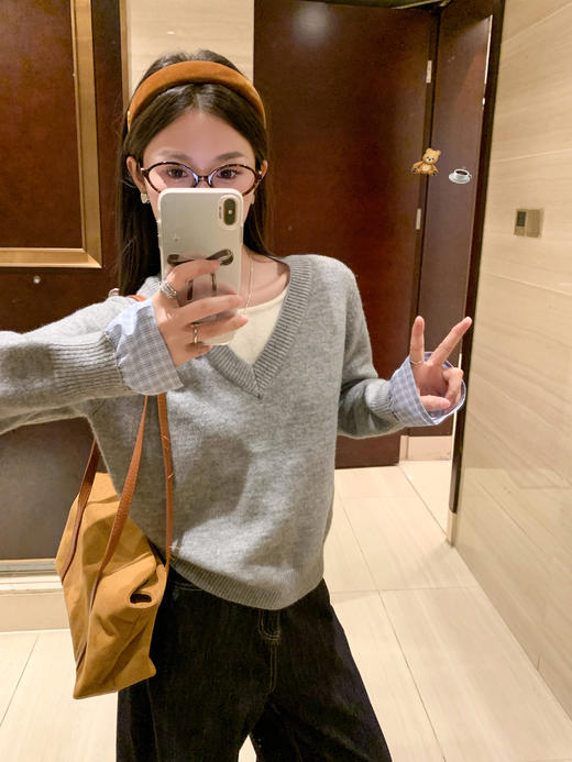 <曾小咸推荐>现货秒杀 ！微信超特价！假两件格子毛衣 日常169.99 立减80 秒杀89.99！！ 商品图10