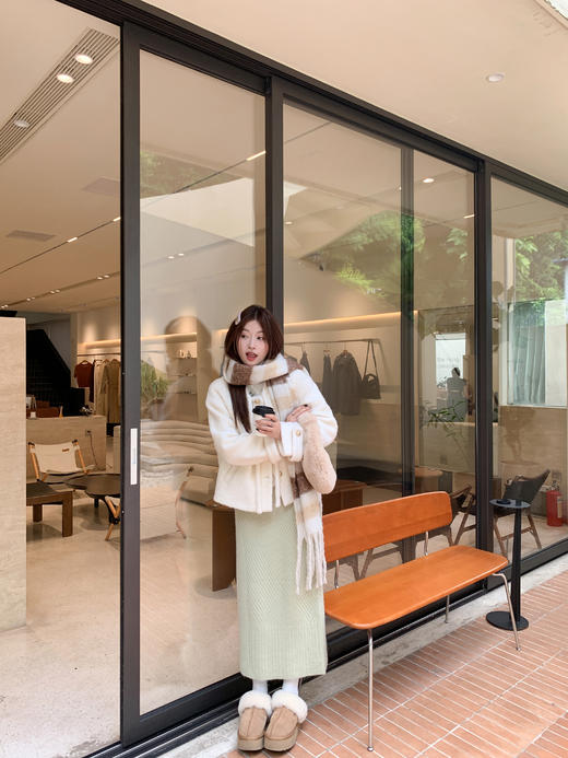 <曾小咸推荐>现货！系带毛绒外套 日常318/件 立减148.01 秒杀169.99/件！ 商品图10