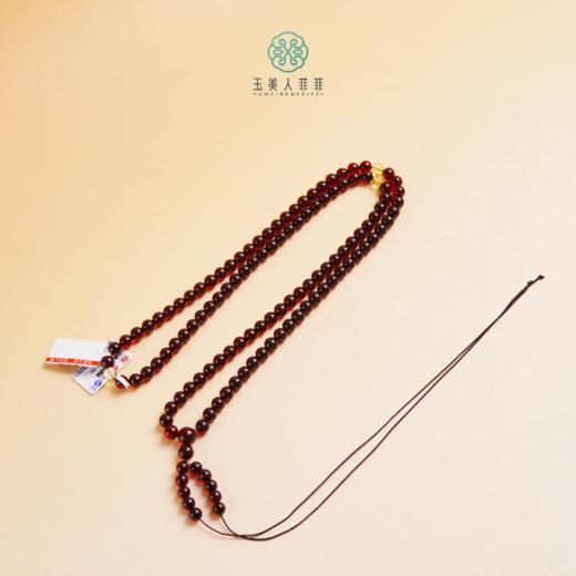 菲菲珠宝好/血珀圆珠项链约6mm+ 商品图0