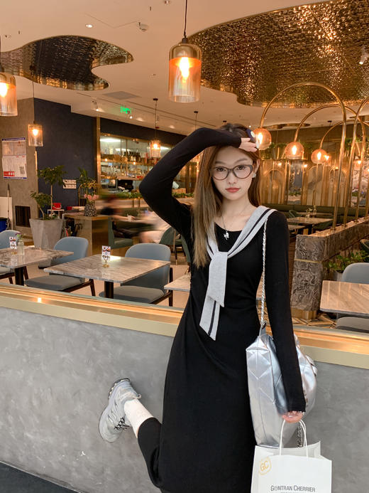 【159元任选2件】最后一波现货！披肩长袖连衣裙 商品图5