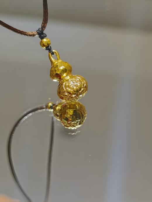 足金葫芦生花挂件（配绳） 商品图1