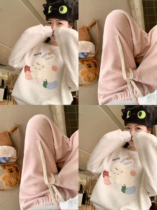 【179元任选2件】现货！兔子绣花加绒卫衣 商品图9