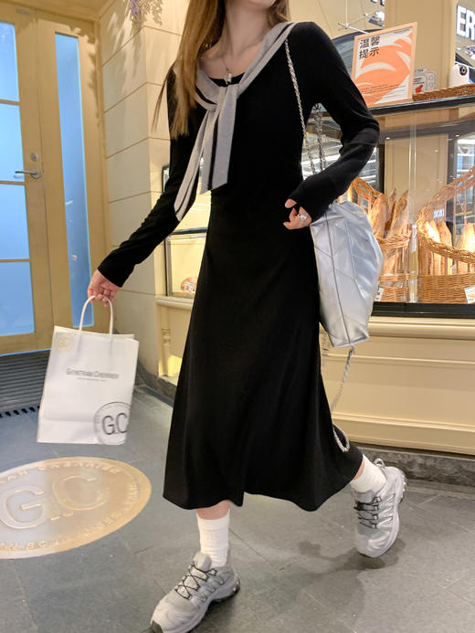 【159元任选2件】最后一波现货！披肩长袖连衣裙 商品图8