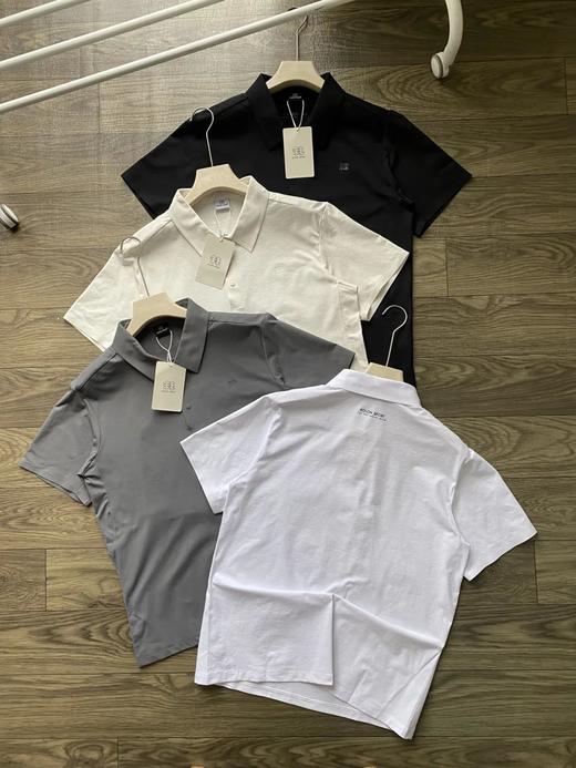 可隆无缝压胶小翻领防晒运动男士polo衫 商品图3