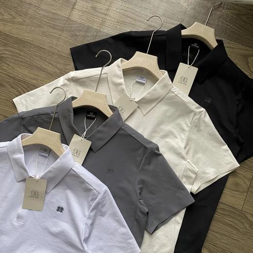 可隆无缝压胶小翻领防晒运动男士polo衫 商品图1