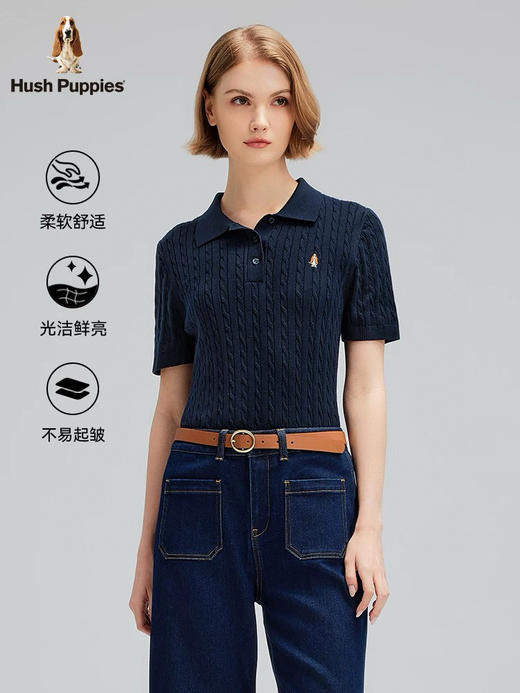 代工厂出！ 暇b士经典polo领小麻花短袖T恤！ 商品图0