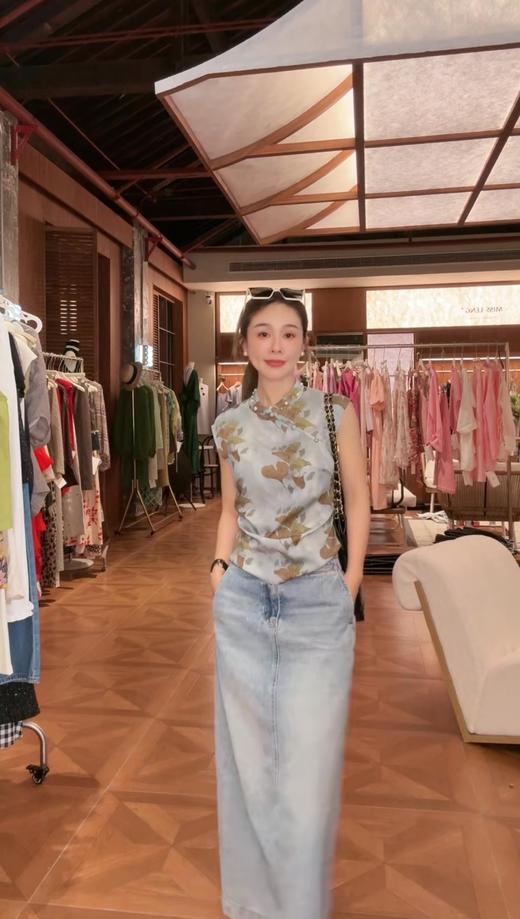 PIANAI冷小姐# 蓝色新中式上衣 商品图3