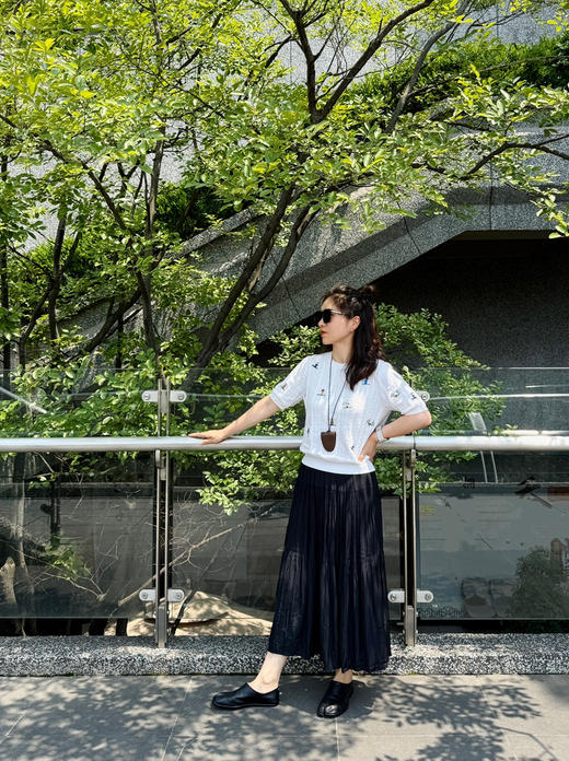 夏--超薄日本面料手工压褶--显瘦垂顺半身裙【包邮+三天无理由退huan】 商品图14