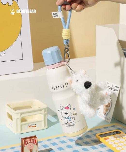 【品牌直发】【杯具熊原创萌宠西高地系列】成人学生运动杯 保温杯 双饮吸管杯 便携咖啡杯 新款 商品图7