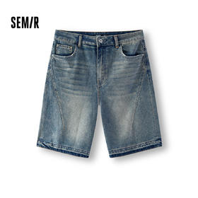 森马牛仔裤女遮胯显瘦宽松复古潮夏季2025新款凉感百慕大短裤时尚