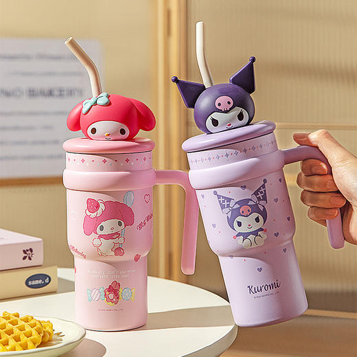 摩登主妇保温杯大容量冰霸杯可爱高颜值水杯女生吸管杯子生日礼物 商品图2