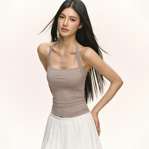 Ariseism 美式复古挂脖吊带背心女2025夏季新款辣妹修身上衣 商品图1