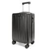 美都袋鼠/MDKANGROO20英寸休闲时尚拉链款黑色男女款万向轮拉杆箱MD5107-20A 商品缩略图4