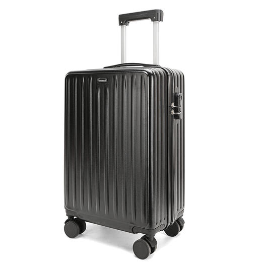 美都袋鼠/MDKANGROO20英寸休闲时尚拉链款黑色男女款万向轮拉杆箱MD5107-20A 商品图4