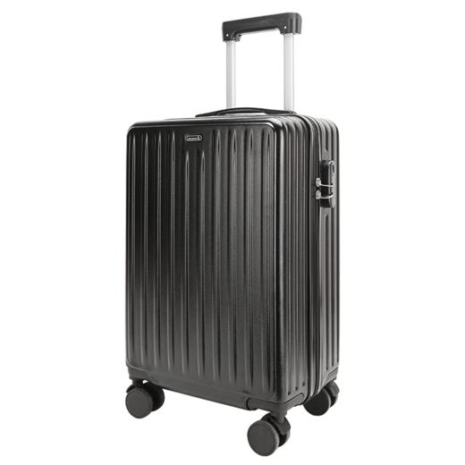 美都袋鼠/MDKANGROO20英寸休闲时尚拉链款黑色男女款万向轮拉杆箱MD5107-20A 商品图0