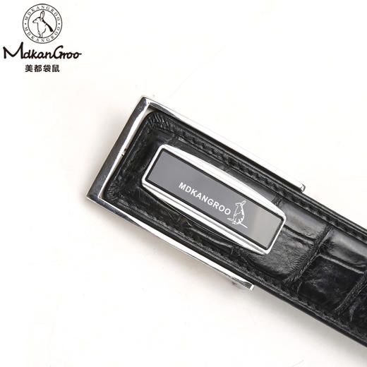 美都袋鼠/MDKANGROO 鳄鱼肚皮男士皮带礼盒装MDE316AM320-BA-M5 商品图3