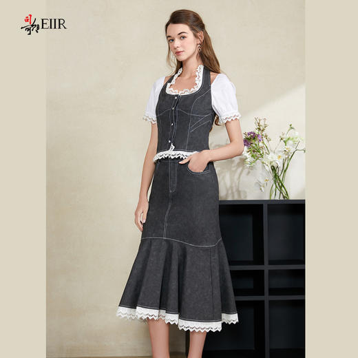 司歌弹力牛仔鱼尾裙半裙C911169X 商品图4