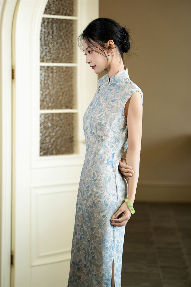 时尚改良新中式全开襟,日常古法旗袍syk262702