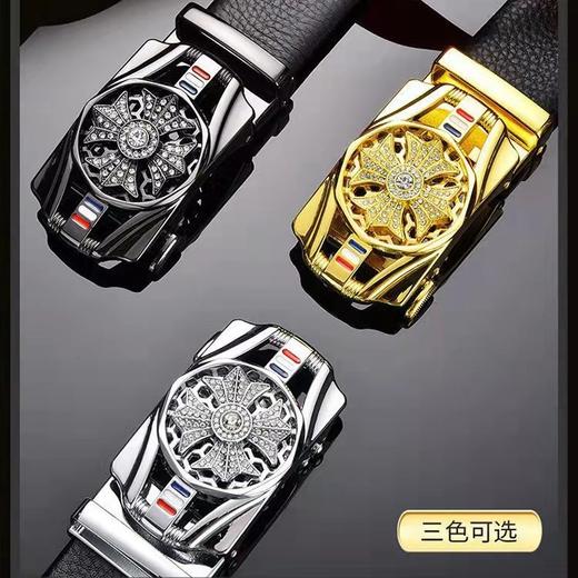 【父亲节好物！时来运转自动扣皮带】 时来运转男士皮带自动扣腰带商务休闲腰封。ry 商品图3