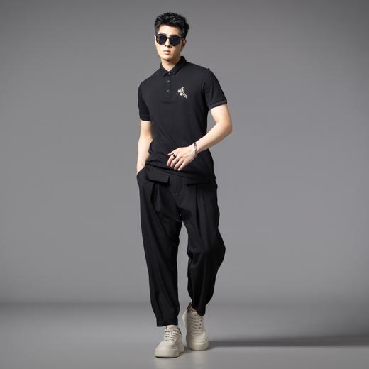 PINLI品立2025夏季新款男士修身短袖POLO衫潮牌商务休闲翻领上衣BG252112085 商品图4