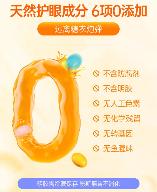 ⁵【彩虹豆叶黄素】每3粒含欧洲越橘21mg+叶黄素10mg 巧克力味 3岁以上 YY05-QTT-YTHP 商品图1