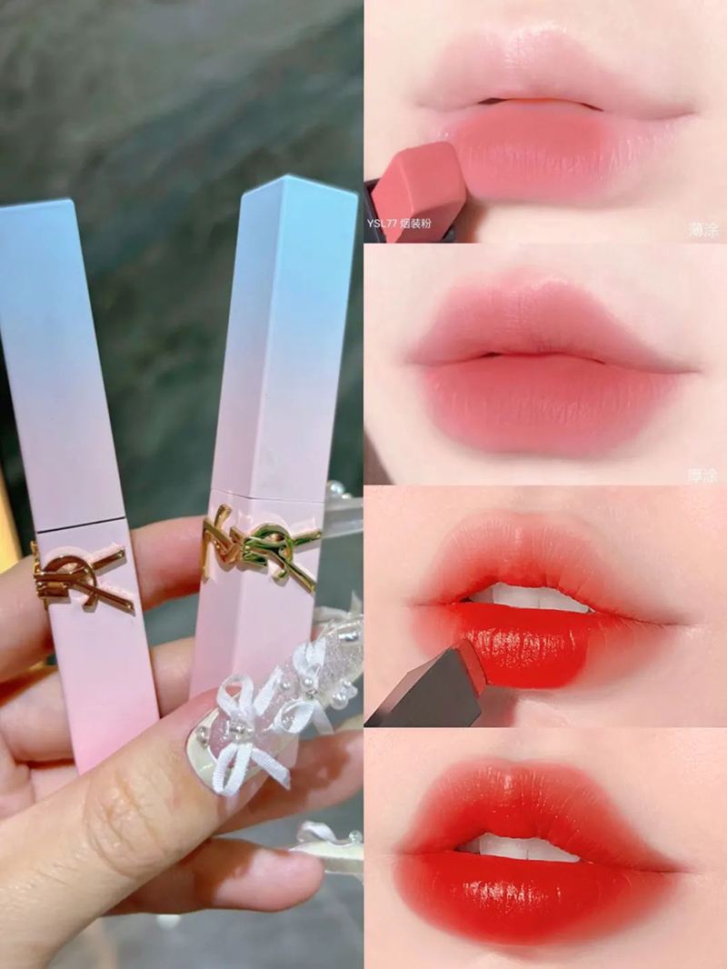 【ysl限定】渐变马卡龙小金条口红2.2g正装