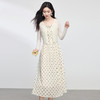 【专属特价】熙世界波尔卡波点吊带连衣裙女2025夏日新款复古法式茶歇a字长裙 商品缩略图3