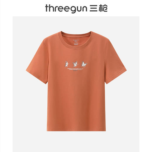 三枪冰泉棉印花圆领短袖女衫 T20002A01 商品图5