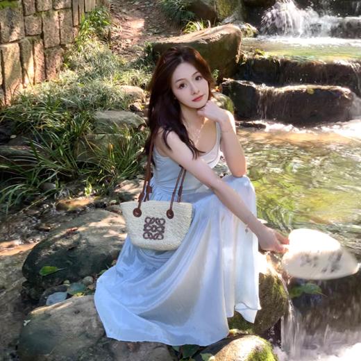 现货 海盐芭蕾 夏日清爽感 大裙摆背心连衣裙 商品图0