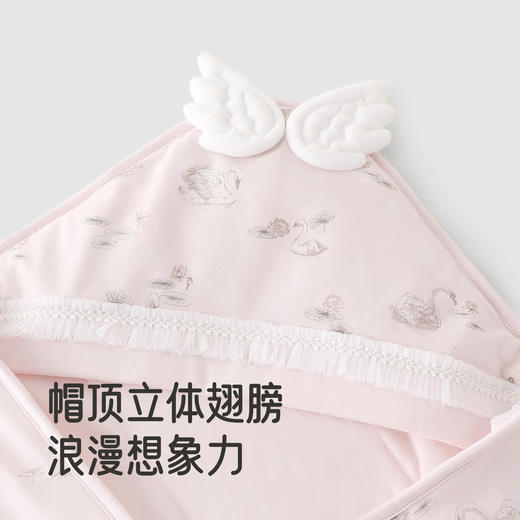 【商场同款】英氏婴儿包被柔软抗菌新生儿包单四季襁褓外出防脱手 商品图3