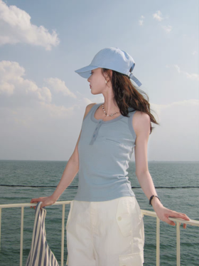 浮生八记/25A026/口袋工字背心